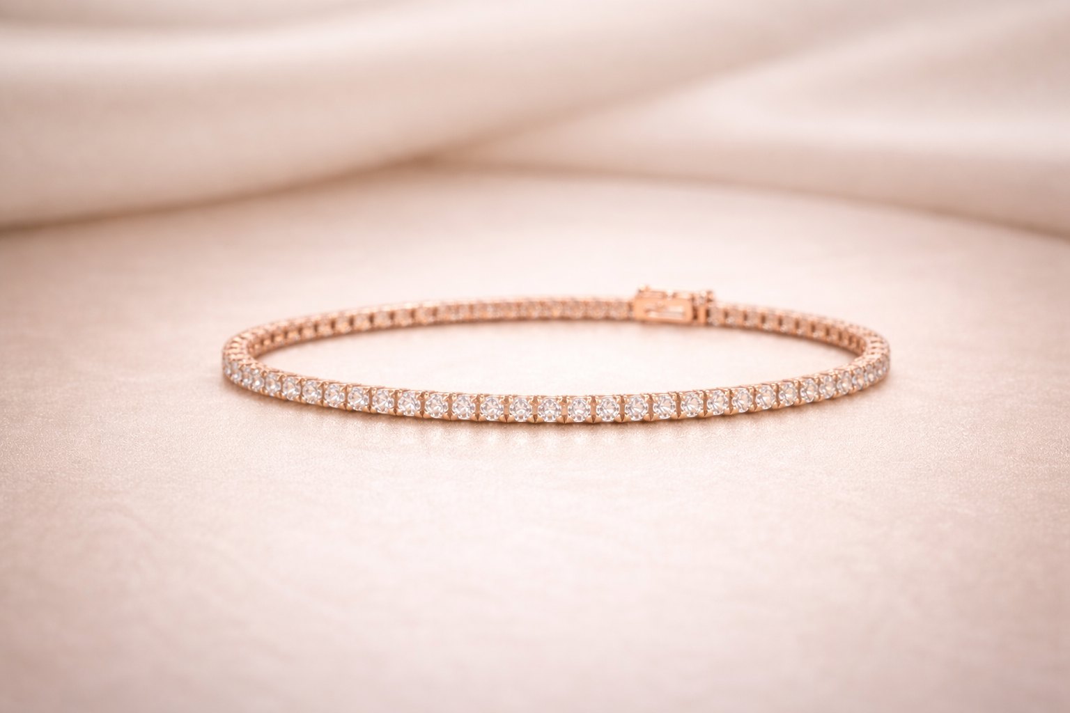 Kerasus Diamond Tennis Bracelet – 14K Rose Gold
